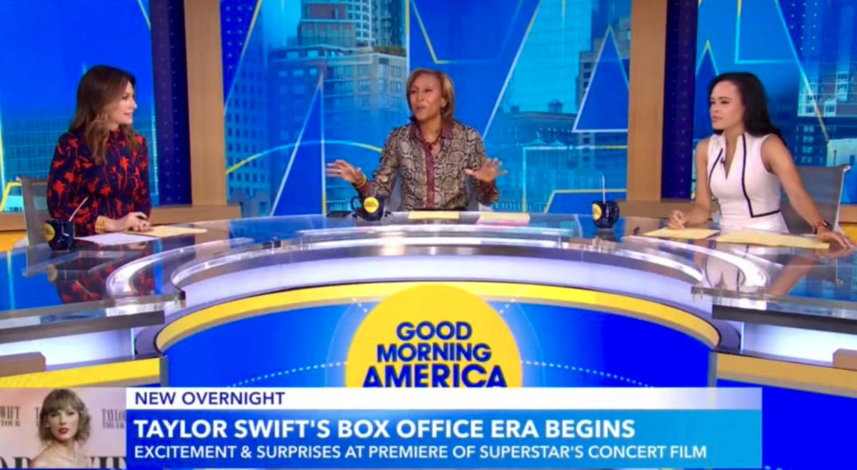 Robin Roberts joked that Rebecca Jarvis and Linsey Davis were running 'GMA' today (@GMA/Twitter)