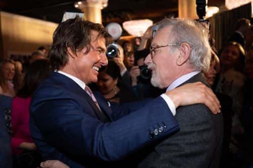 Steven Spielberg and Tom Cruise at the Oscar Nominees Luncheon 2023 (The Academy)