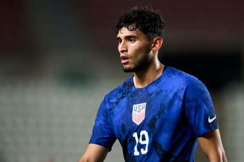Ricardo Pep of The United States looks on during the international friendly match between Saudi Arabia and United States at Estadio  Nueva Condomina on September 27, 2022 in Murcia, Spain.