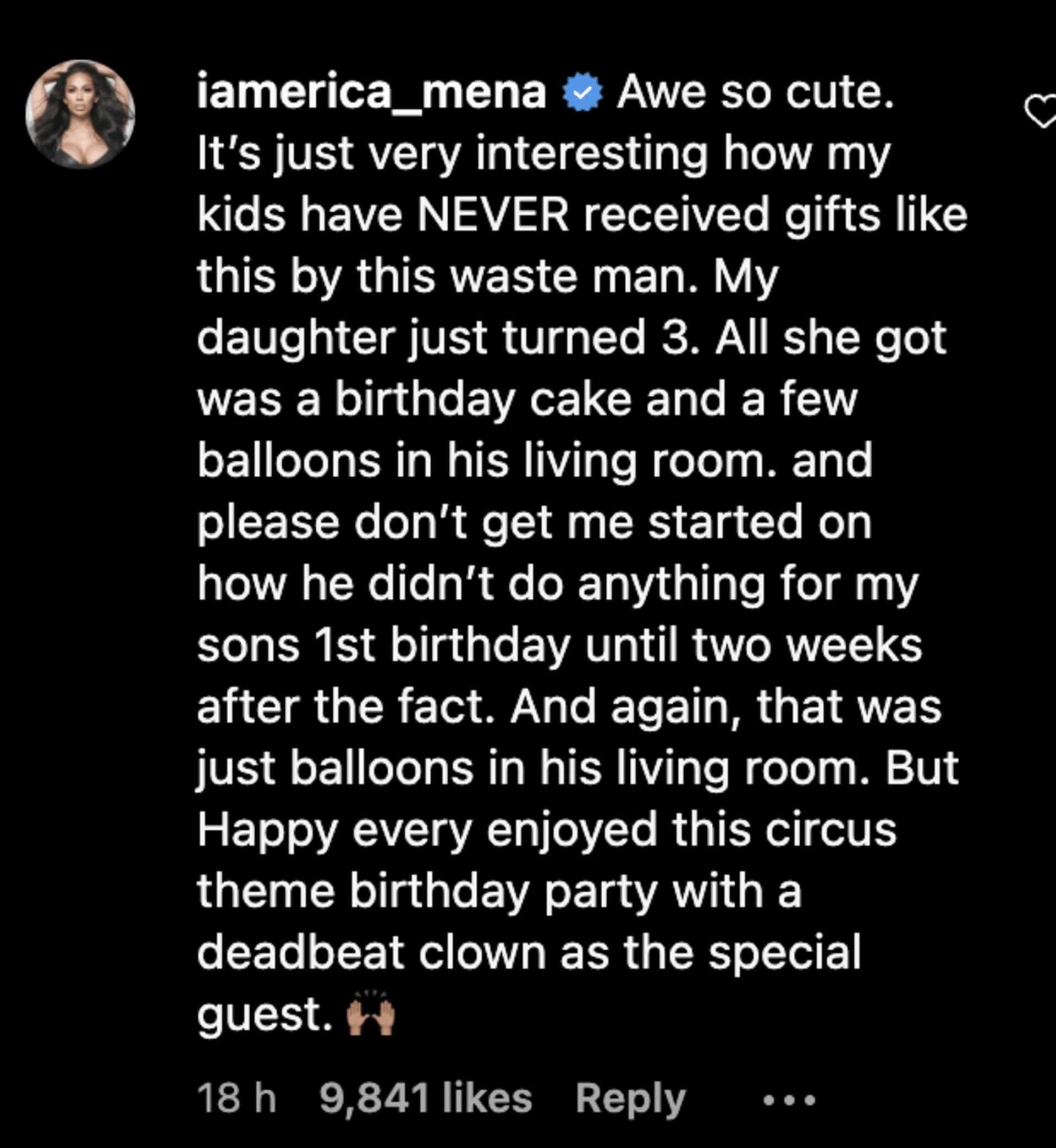 Erica Mena slammed her ex-husband Safaree Samuels (Instagram/iamerica_mena)