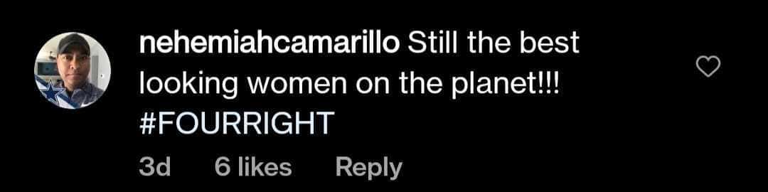 A user nehemiahcamarillo applauded Spiranac's beauty (_paige.renee/Instagram)