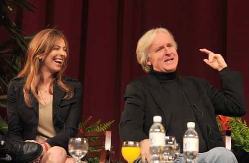 DGA feature film director nominees Kathryn Bigelow and James Cameron attend the 62nd Annual Directors Guild Of America Awards President's Breakfast at the DGA (Directors Guild of America) on January 30, 2010 in Los Angeles, California.