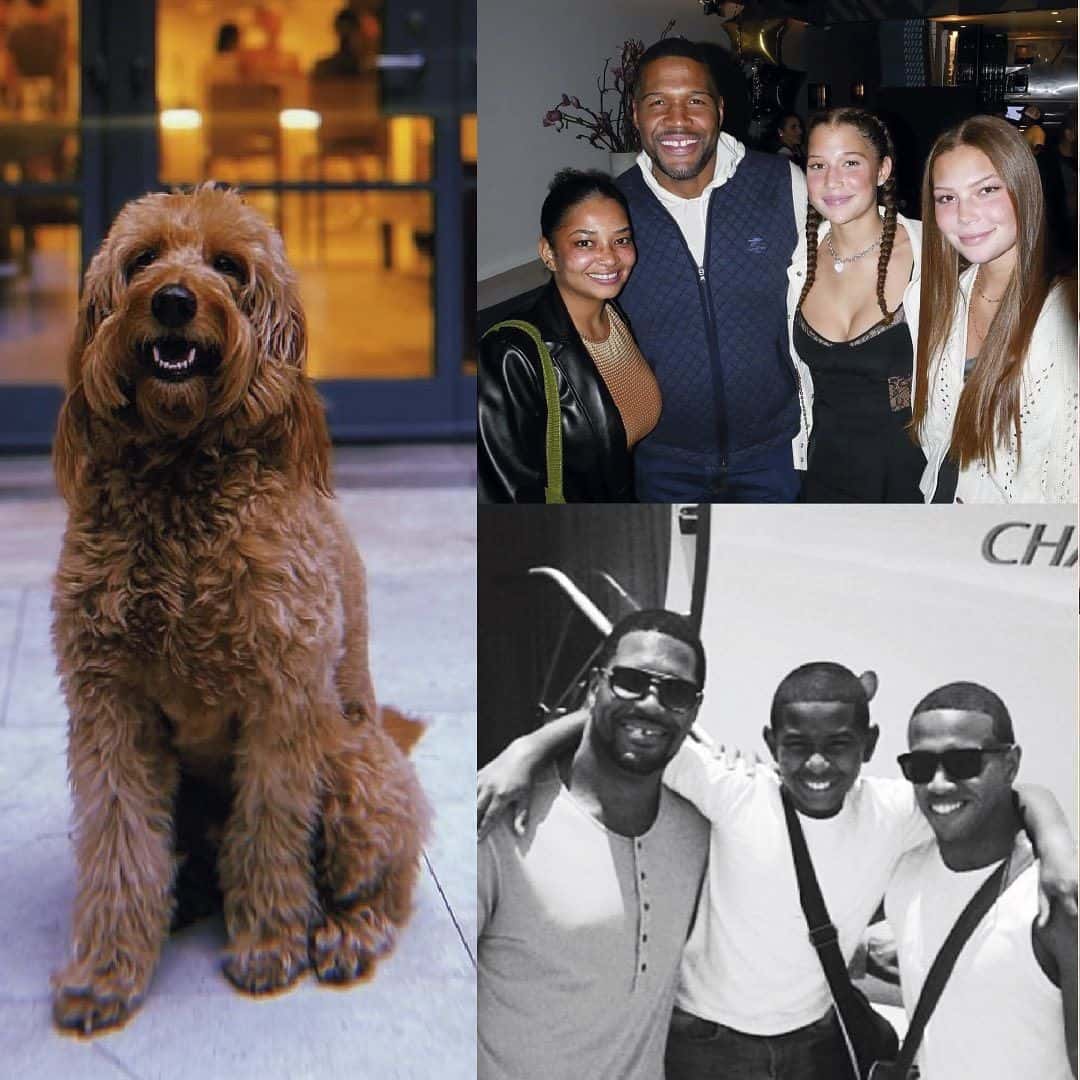 'GMA' Michael Straha with his kids and his dog (@michaelstrahan/Instagram)