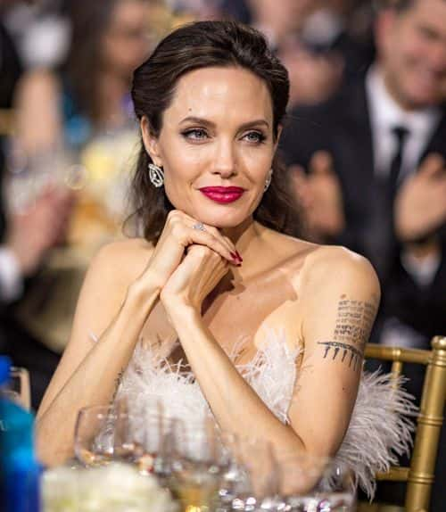 Actor Angelina Jolie attends The 23rd Annual Critics' Choice Awards at Barker Hangar on January 11, 2018 in Santa Monica, California.