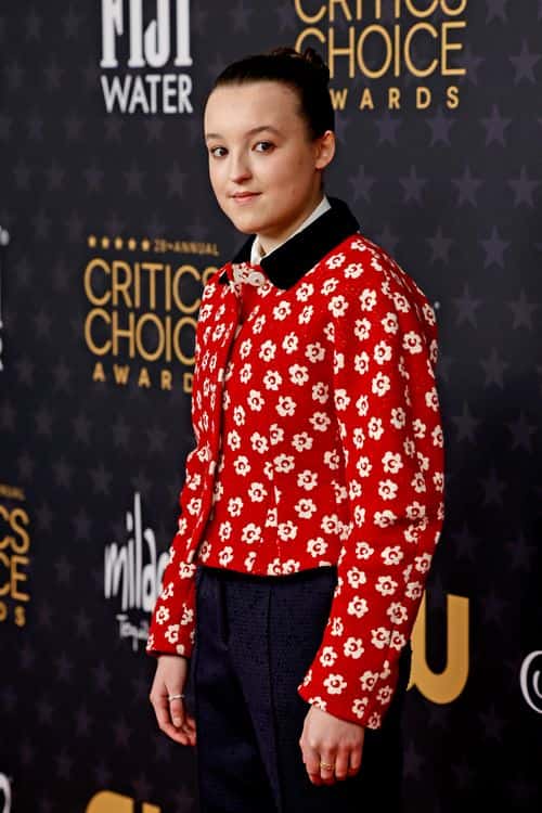 Bella Ramsey attends the 28th Annual Critics Choice Awards at Fairmont Century Plaza on January 15, 2023 in Los Angeles, California.