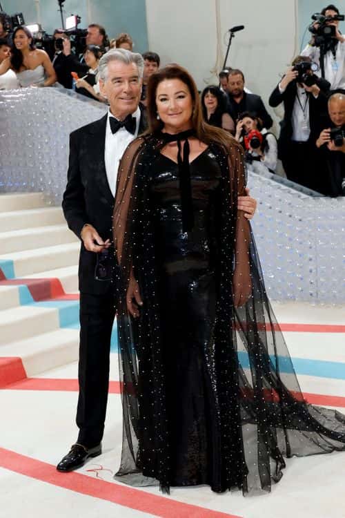 (L-R) Pierce Brosnan and Keely Shaye Brosnan attend The 2023 Met Gala Celebrating 