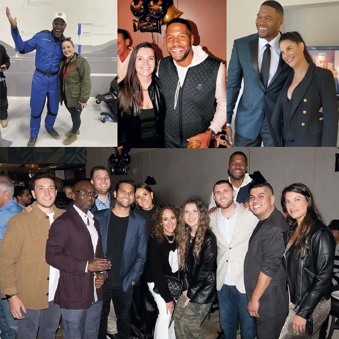 'GMA' Michael Strahan with his business colleagues (@michaelstrahan/Instagram)