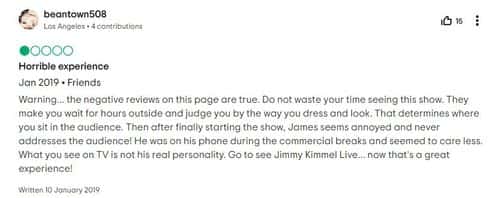 'Horrible Experience,' claims another user ( Trip Advisor)