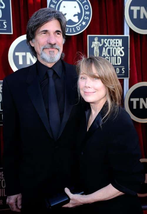 Actress Sissy Spacek (R) and Jack Fisk arrive at the 18th Annual Screen Actors Guild Awards at The Shrine Auditorium on January 29, 2012 in Los Angeles, California.