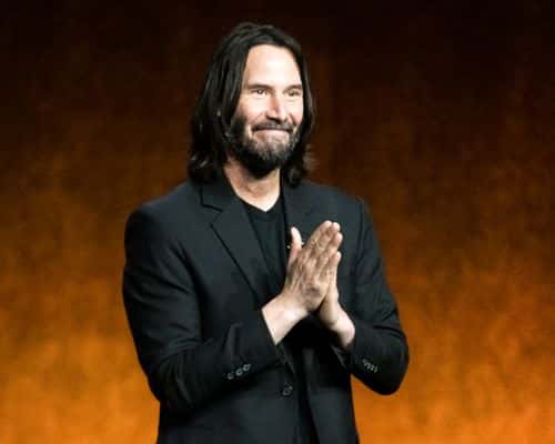 Actor Keanu Reeves presents the movie