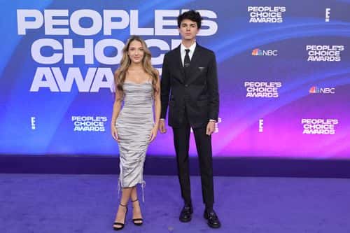 (L-R) Lexi Rivera and Brent Rivera attends the 2022 People's Choice Awards at Barker Hangar on December 06, 2022 in Santa Monica, California.
