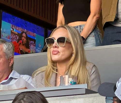 Adele attending Super Bowl LVII (FOX)