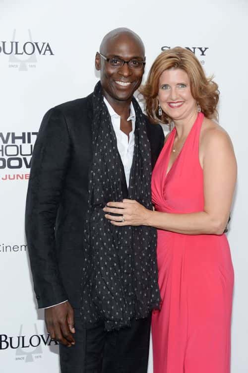 Actor Lance Reddick and wife Stephanie Day attend