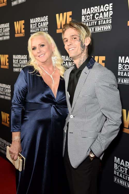 Jane Carter and Aaron Carter attend WE tv Celebrates The 100th Episode Of The