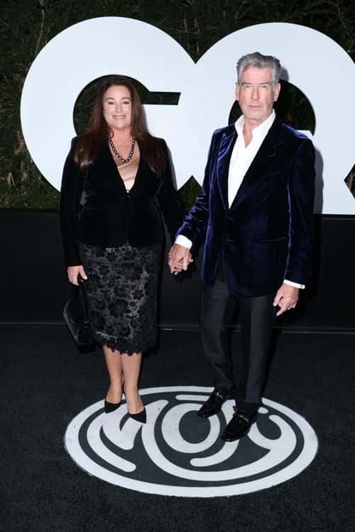 Keely Shaye and Pierce Brosnan attend the GQ Men of the Year Party 2022 at The West Hollywood EDITION on November 17, 2022 in West Hollywood, California.