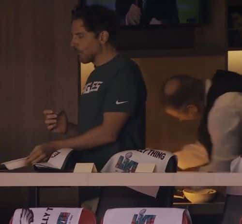 Bradley Cooper attending Super Bowl LVII (FOX)
