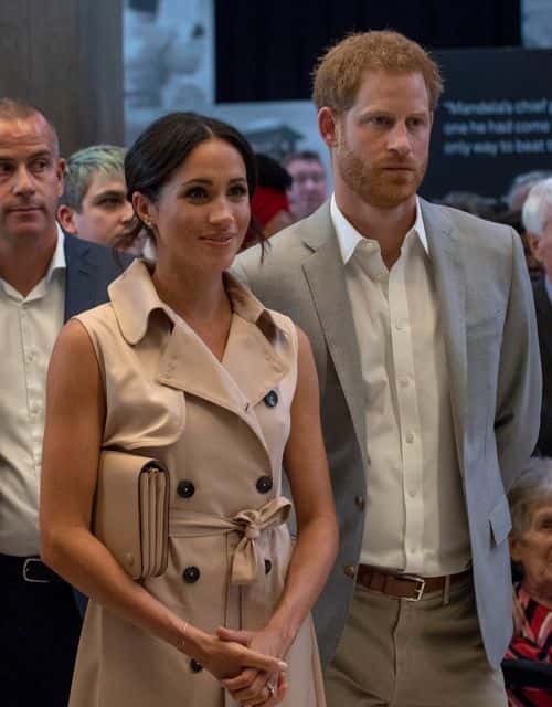 Prince Harry, Duke of Sussex and Meghan, Duchess of Sussex visit the Nelson Mandela Centenary Exhibition at Southbank Centre's Queen Elizabeth Hall on July 17, 2018 in London, England. The exhibition explores the life and times of Nelson Mandela and marks the centenary of his birth.