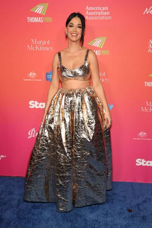 Katy Perry attends the G'Day USA Arts Gala at Skirball Cultural Center on January 28, 2023 in Los Angeles, California.