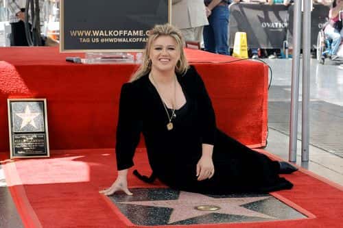 Kelly Clarkson attends her star ceremony on The Hollywood Walk Of Fame on September 19, 2022 in Los Angeles, California.