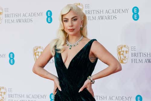 Lady Gaga attends the EE British Academy Film Awards 2022 at Royal Albert Hall on March 13, 2022 in London, England.