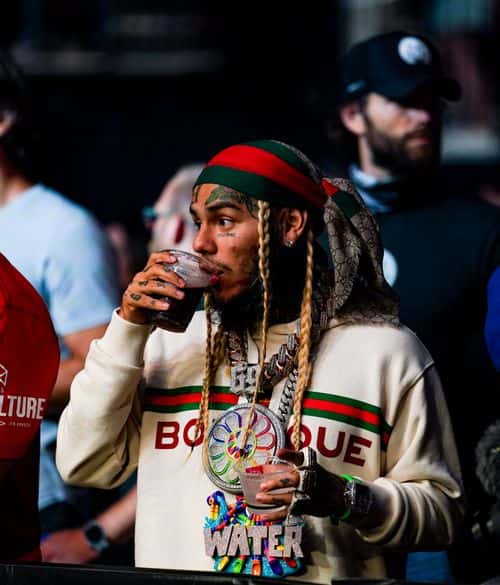 Rapper Tekashi69 during UFC 265 at Toyota Center on July 7, 2021 in Houston, Texas.