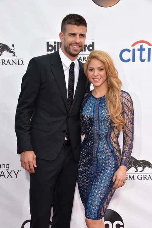 Singer Shakira (R) and soccer player Gerard Pique attend the 2014 Billboard Music Awards at the MGM Grand Garden Arena on May 18, 2014 in Las Vegas, Nevada.