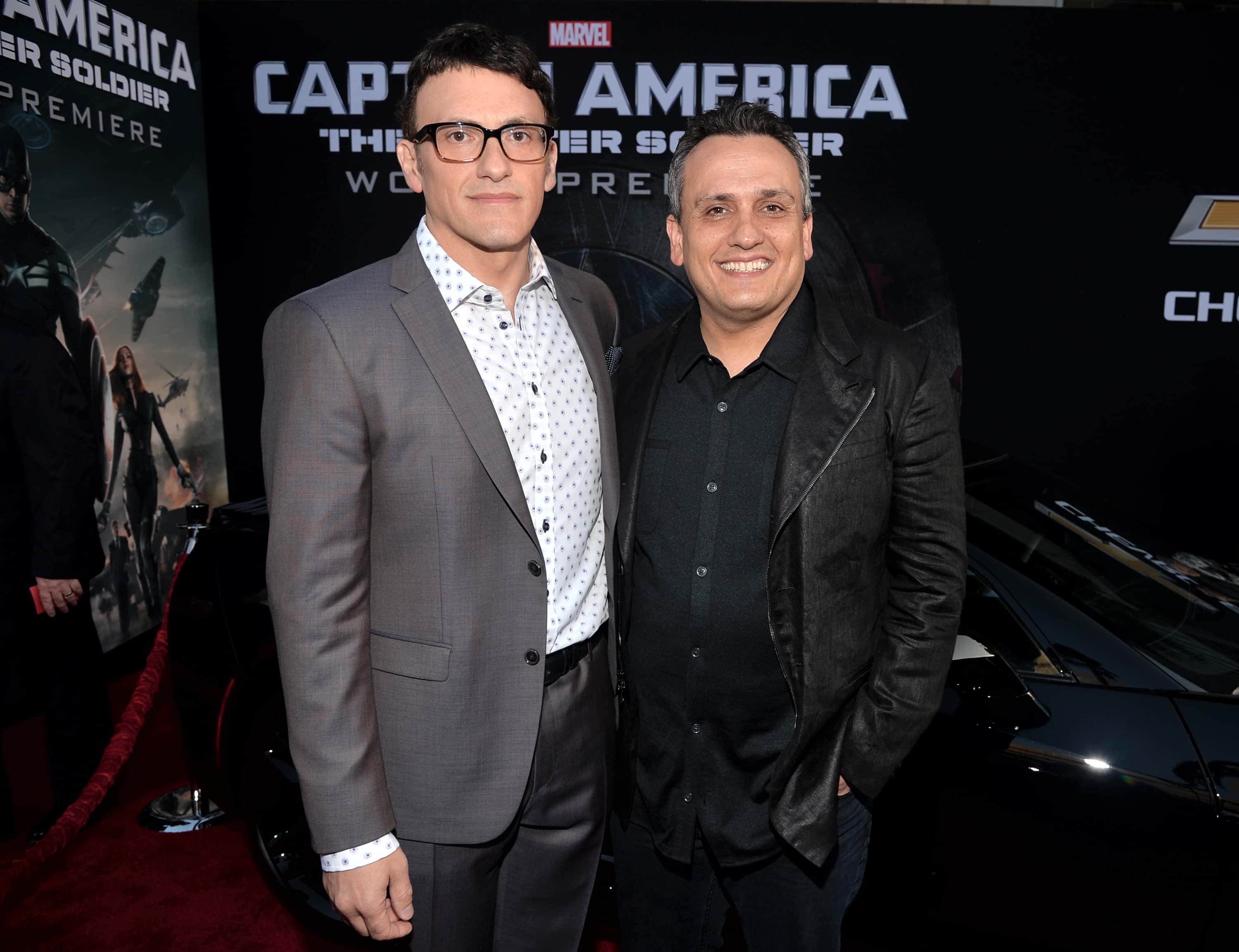 Directors Anthony Russo (L) and Joe Russo attend Marvel's
