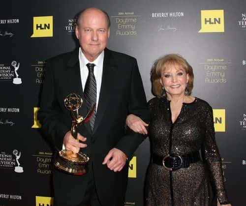 Bill Geddie (L), Life Achievement Award, and Barbara Walters attend the 39th Annual Daytime Entertainment Emmy Awards at The Beverly Hilton Hotel on June 23, 2012 in Beverly Hills, California.