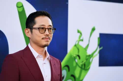 Steven Yeun attends the world premiere of Universal Pictures'