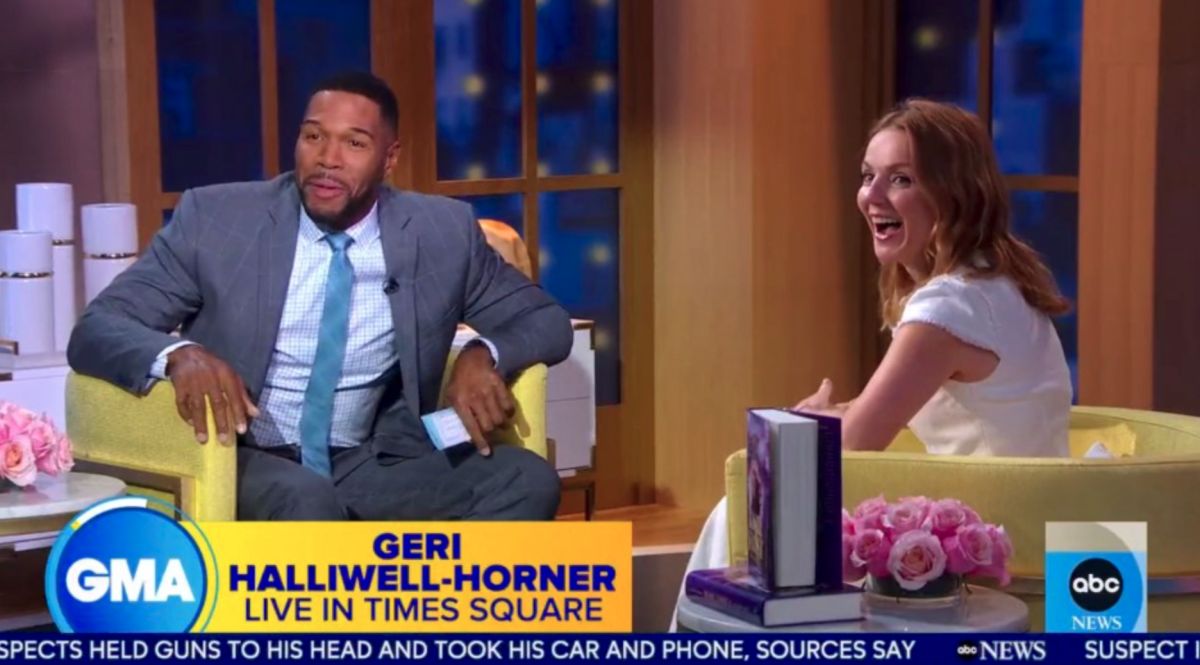Geri stated that Michael Strahan reminds her of Mr. Marcellas, the school's drama teacher in the book (ABC)