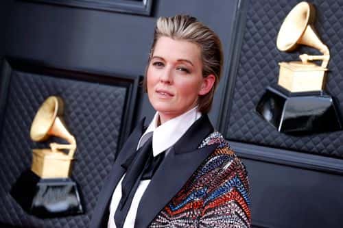 Brandi Carlile attends the 64th Annual GRAMMY Awards at MGM Grand Garden Arena on April 03, 2022 in Las Vegas, Nevada.