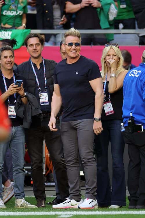 Gordon Ramsay attends the Super Bowl LVII Pregame at State Farm Stadium on February 12, 2023 in Glendale, Arizona.