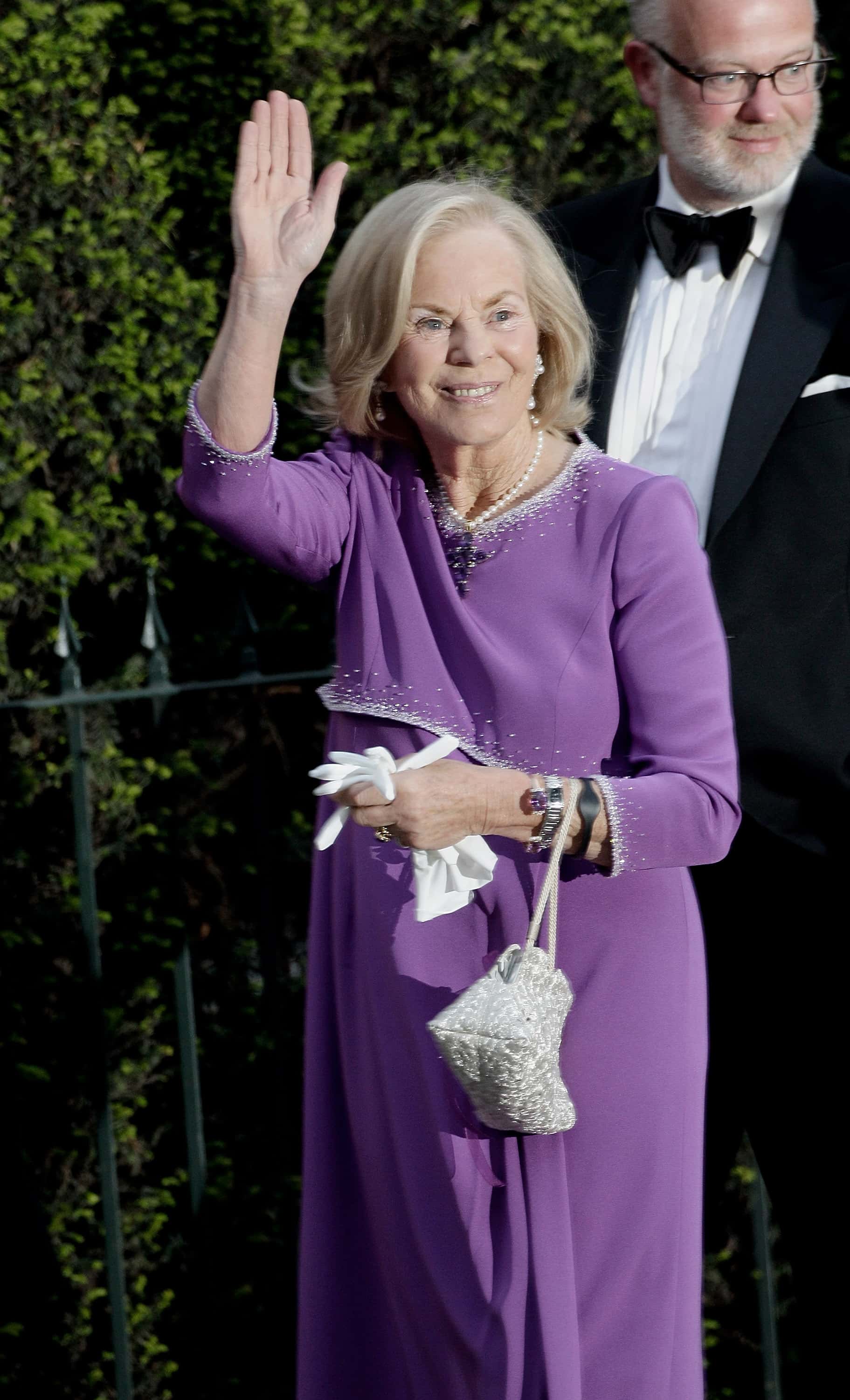 Katharine, Duchess of Kent attends a gala pre-wedding dinner held at the Mandarin Oriental Hyde Park on April 28, 2011 in London, England.