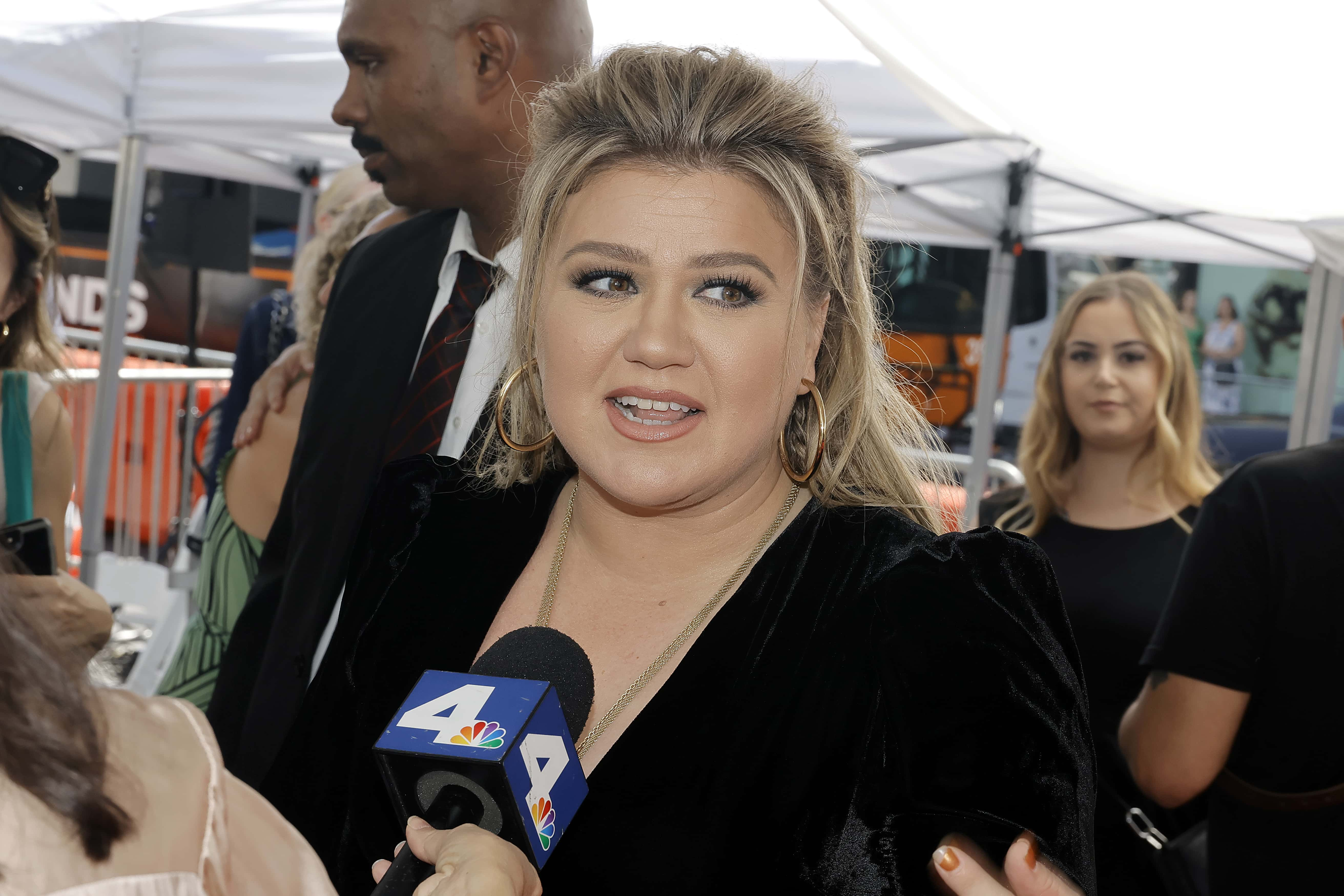 Kelly Clarkson attends her star ceremony on The Hollywood Walk Of Fame on September 19, 2022, in Los Angeles, California. (Photo by Kevin Winter/Getty Images)