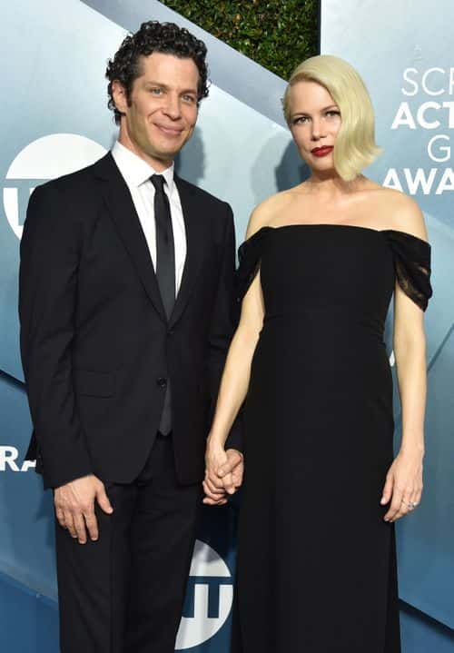 (L-R) Thomas Kail and Michelle Williams attend the 26th Annual Screen Actors Guild Awards at The Shrine Auditorium on January 19, 2020 in Los Angeles, California. 721430