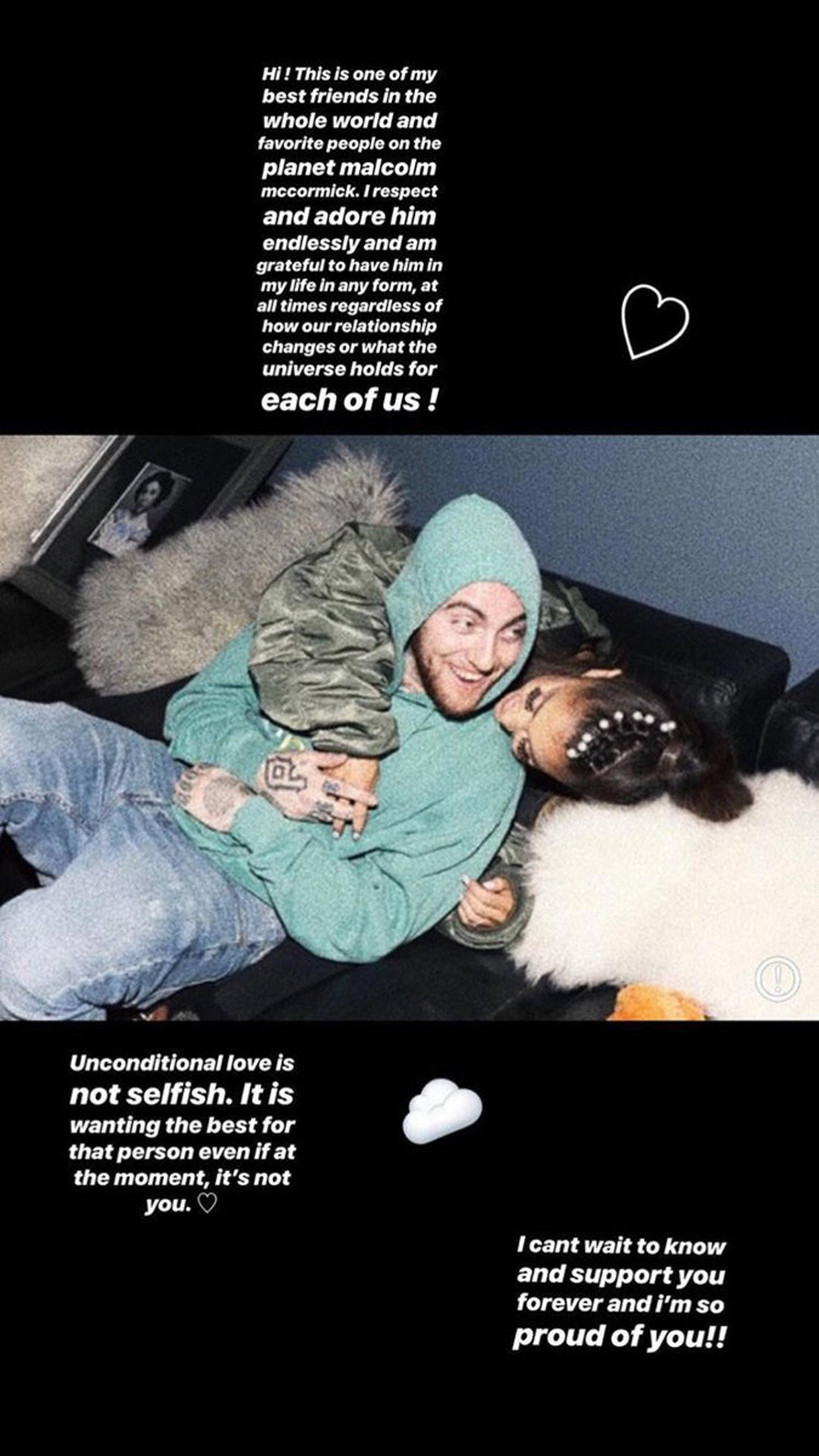 Ariana Grande Breaks Silence On Ex Mac Millers Death With Poignant Photo On Social Media Meaww