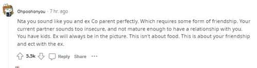 'Your current partner sound so insecure,' said a user (ReddIt/ ohpoohonyou)